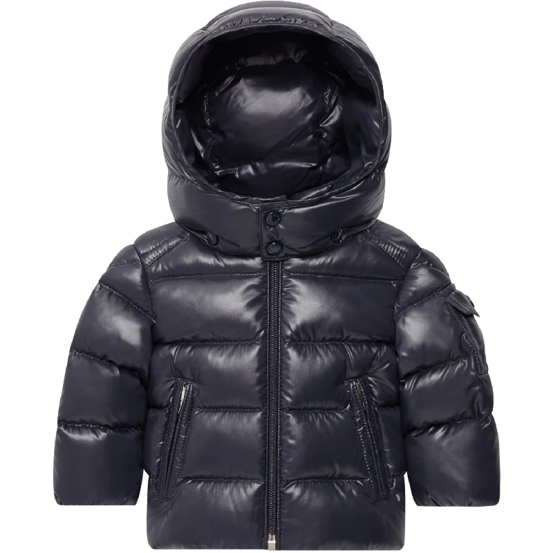 trekking poles with easy storage -Moncler Navy Maya Jacket