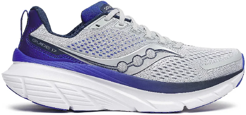 portable hammock for comfortable naps -Saucony Guide 17 Mens Running Shoes - Grey