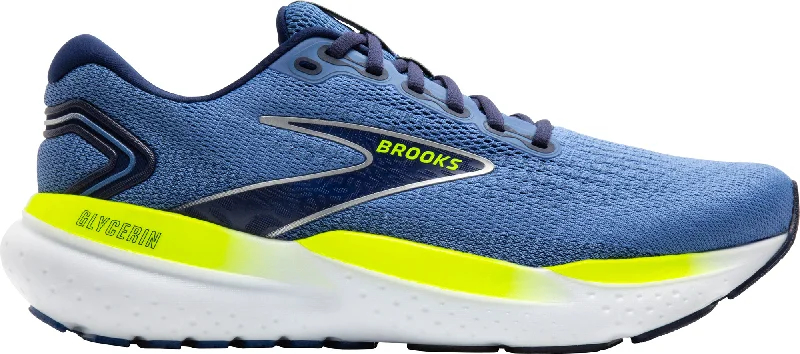 lightweight camping blanket for warmth -Brooks Glycerin 21 Mens Running Shoes - Blue