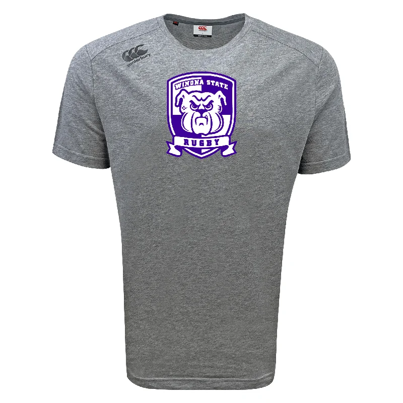 trekking shoes with high traction sole -Winona State University Tempo Vapodri T-Shirt by Canterbury