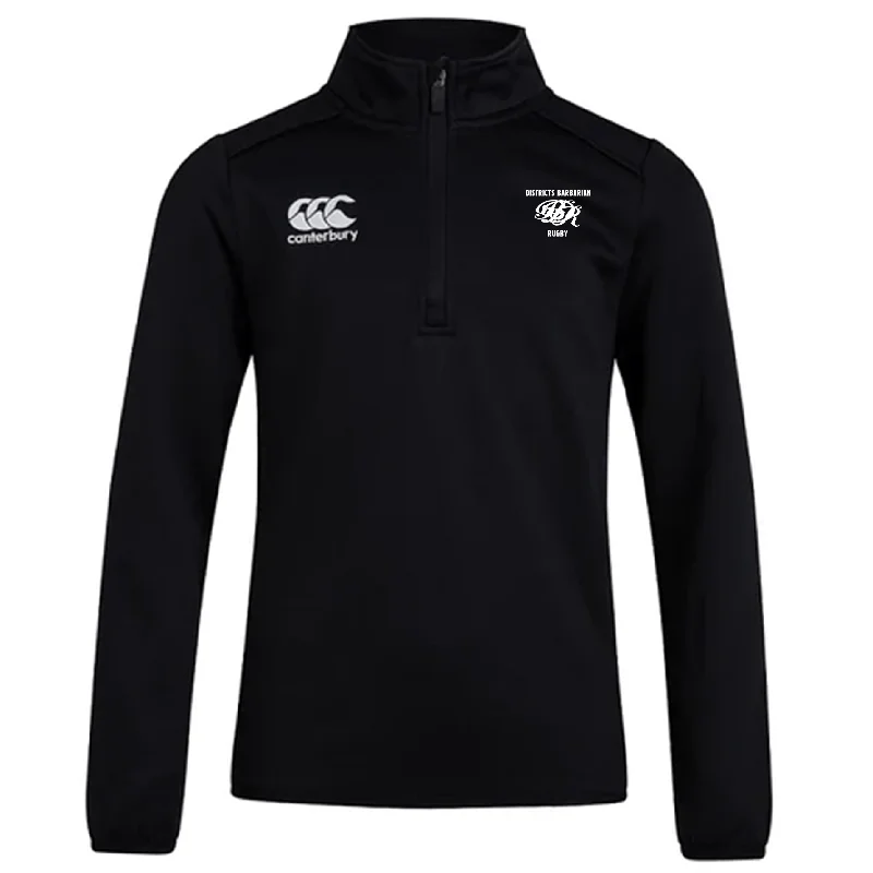 trekking hat with adjustable fit -Districts Barbarian RFC Club 1/4 Zip Mid Layer Training Top by Canterbury