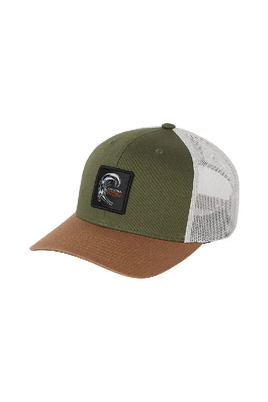 cool embroidered wool cap -O'Neill CS Trucker Hat - Olive