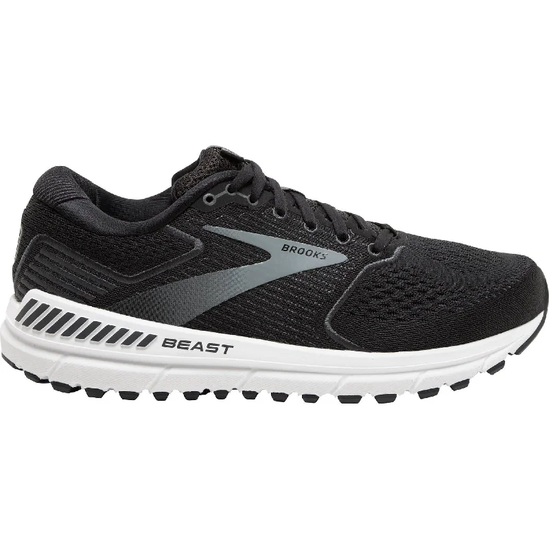 camping gear with reflective strips -Brooks Beast 20 WIDE FIT Mens Running Shoes - Black