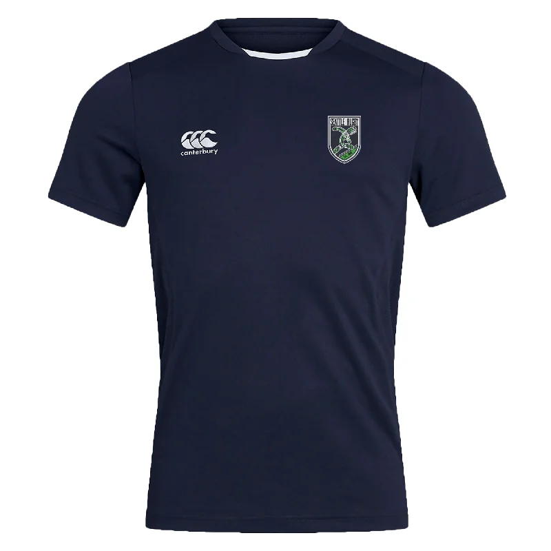 trekking shoes with waterproof material -Seattle Rugby Club Club Dry Tee by Canterbury