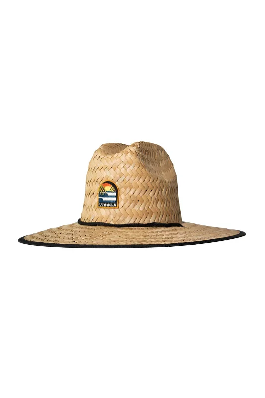 men’s felt fedora hat -Vissla Outside Sets Lifeguard Hat - Tan