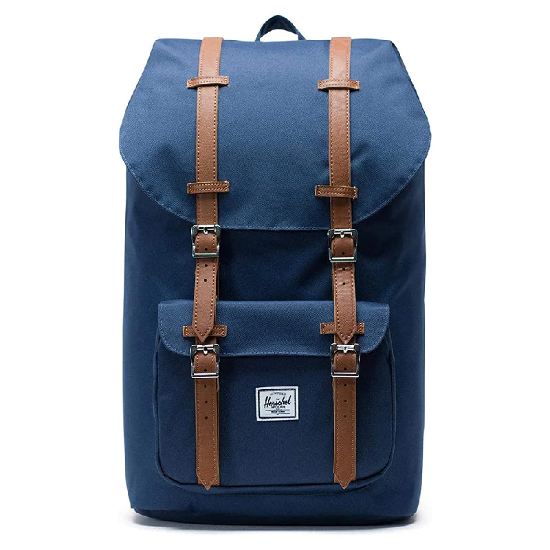 portable cooler bag for camping trips -Herschel Unisex Navy/Tan Classic 25L Little America Laptop Backpack - 10014-00007-OS