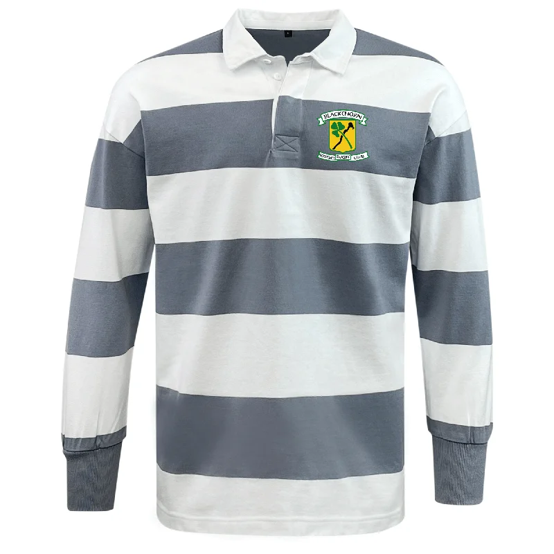 survival whistle for camping adventures -Blackthorn RFC Classic Long Sleeve Hooped Rugby Jersey