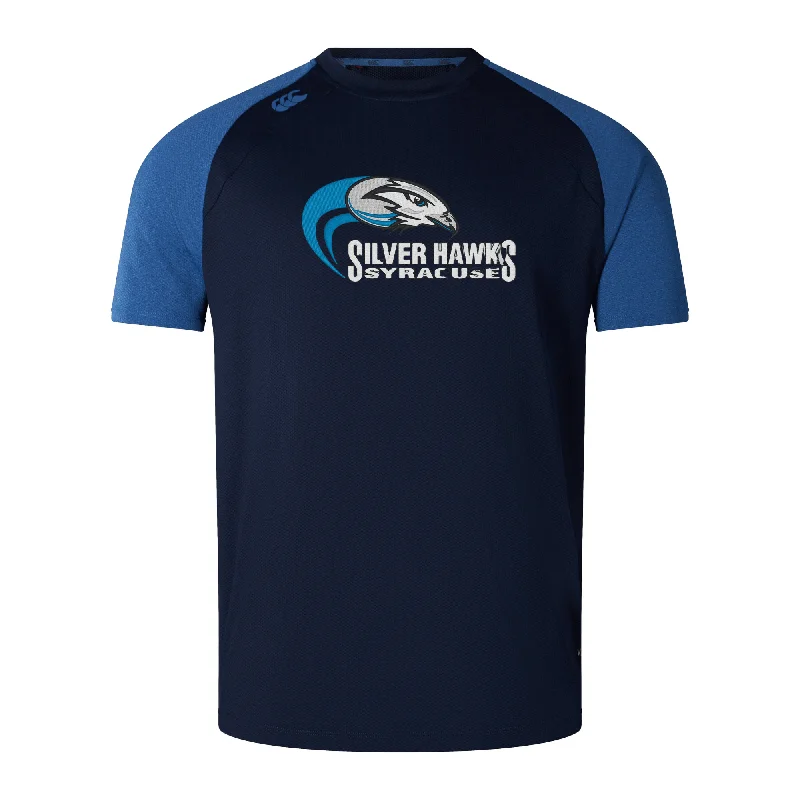 camping shower with solar heating -Syracuse Silver Hawks Elite Training Tee by Canterbury