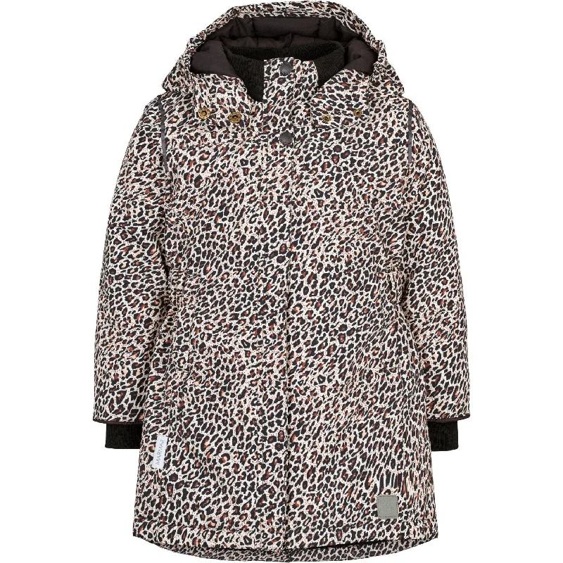 camping food dehydrator for outdoor use -MarMar Technical Outerwear Print Leopard Olga Jacket