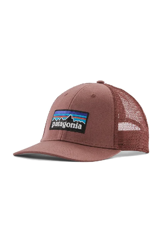 trendy beanie with pom-pom -Patagonia P-6 Logo LoPro Trucker Hat - Dulse Mauve