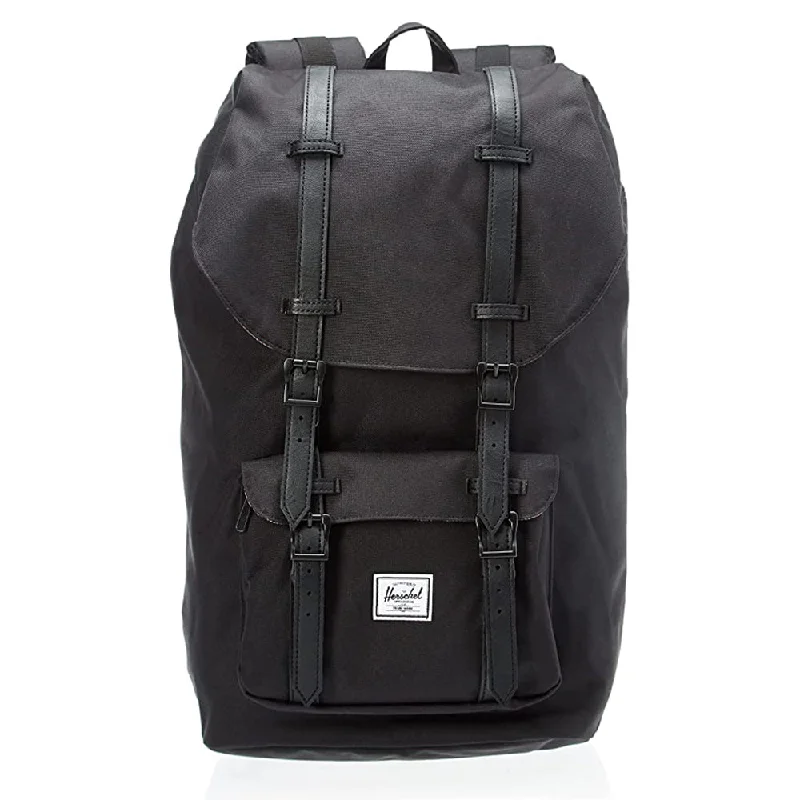 trekking boots with rugged outsole -Herschel Unisex Black Classic 25L Little America Laptop Backpack