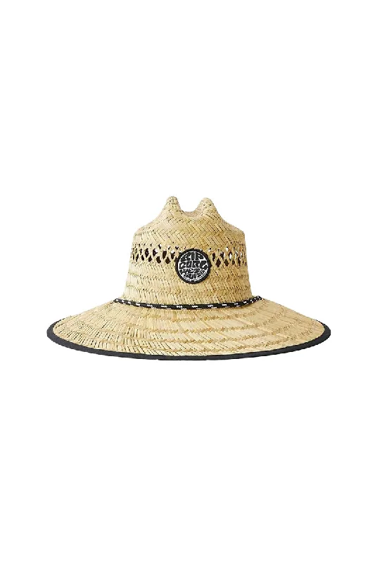 casual men’s sun cap -Rip Curl Logo Straw Hat - Natural