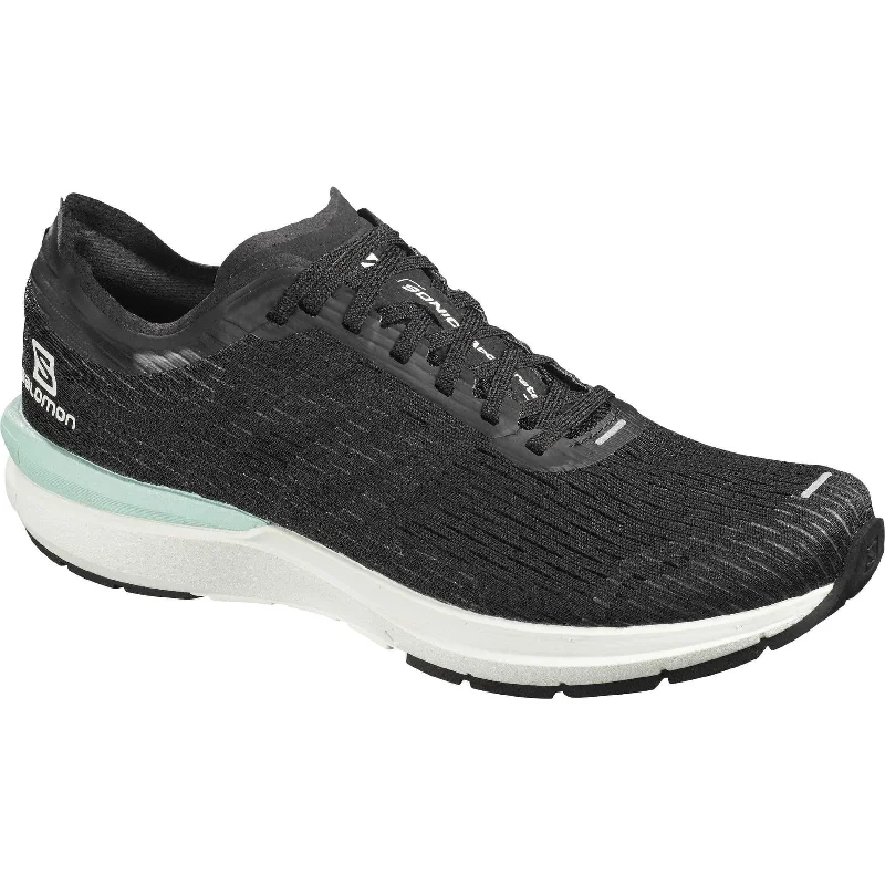 trekking shoes with waterproof material -Salomon Sonic 3 Accelerate Mens Running Shoes - Black