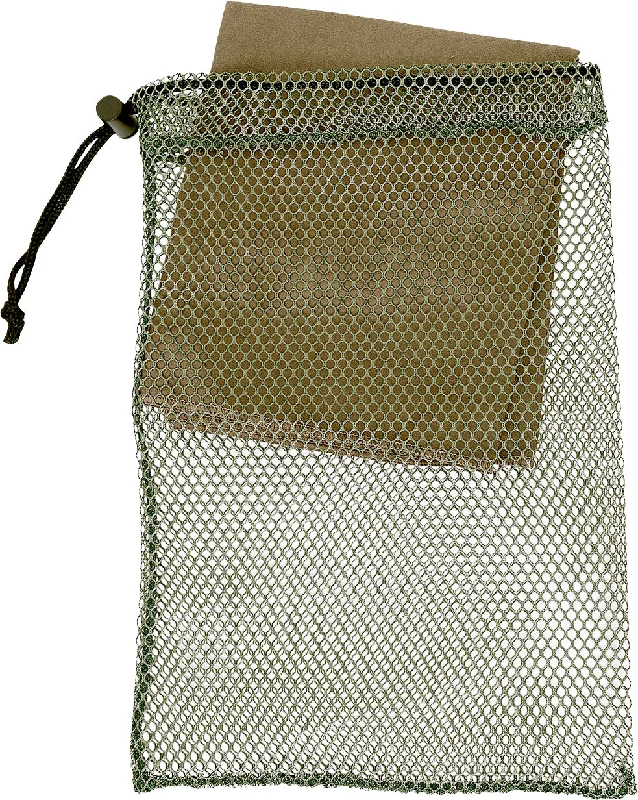 trekking poles with quick adjust system -Small Mesh Ditty Bag - 8" x 12" Lightweight Mini EDC Bag