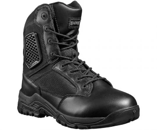 camping knife with sharp blade -Magnum Strike Force 8.0 SZ Lace Up Zip Sided Boots (Black) MSF800