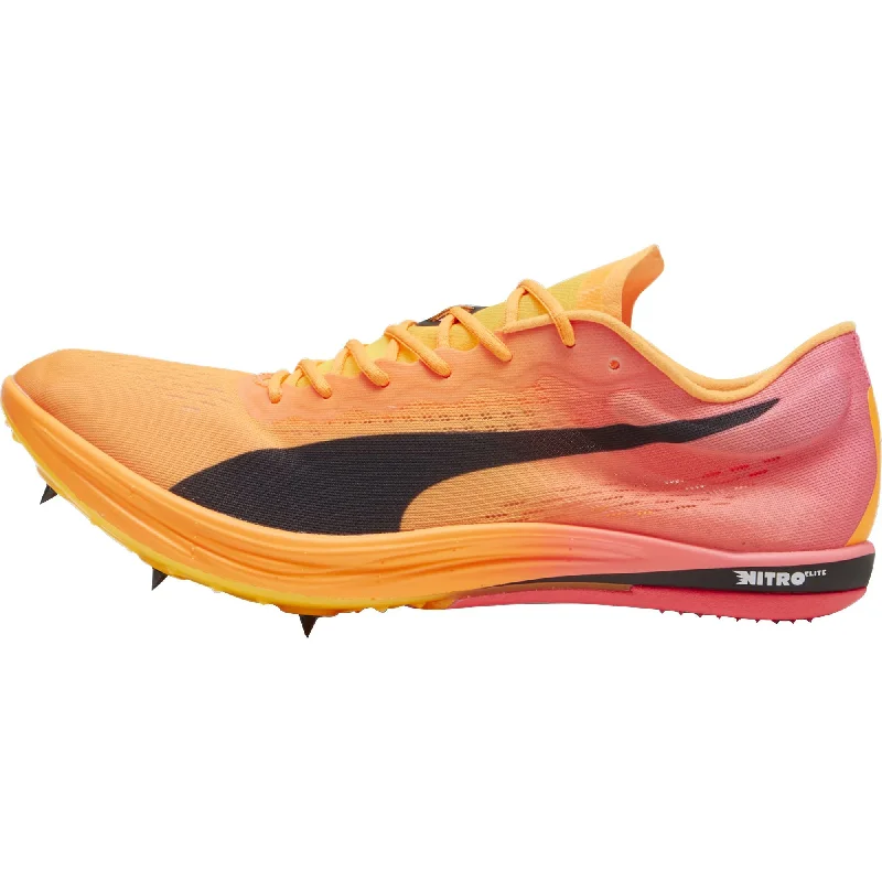 hiking boots for multi-terrain trails -Puma evoSpeed Long Distance Nitro Elite 2 Running Spikes - Orange