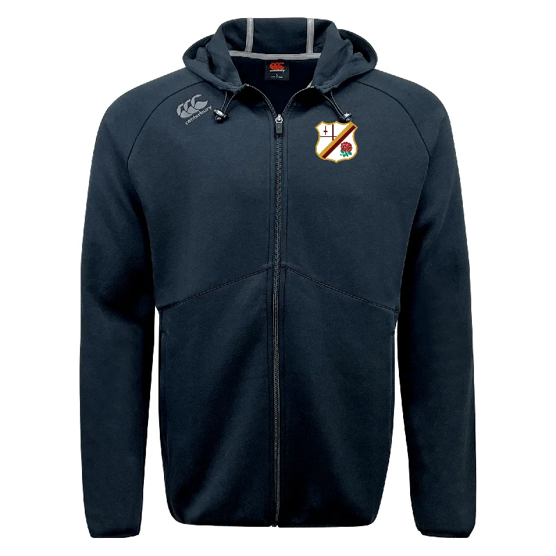 trekking shoes with rugged durability -Williams College RFC Tempo Vapodri Full-Zip Hoodie by Canterbury