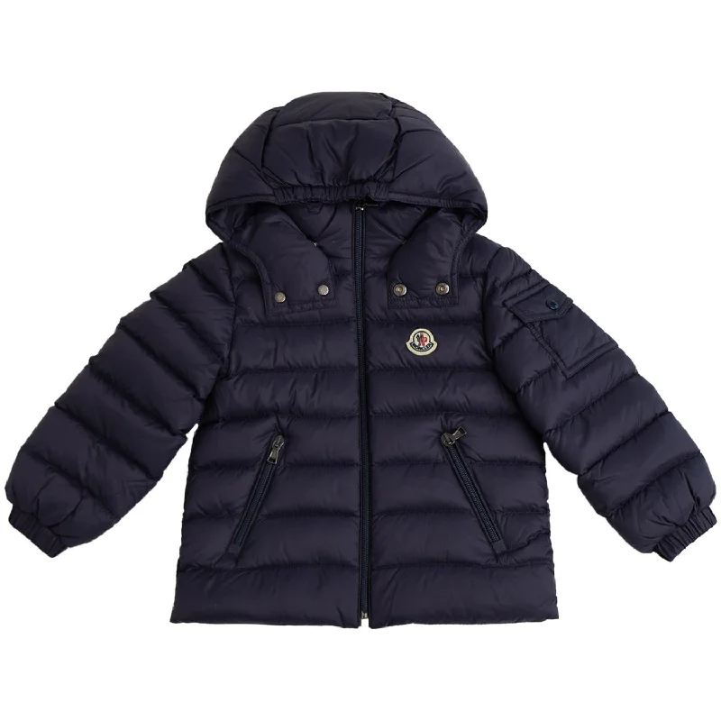 hiking boots with water-resistant coating -Moncler Navy Jules Jacket