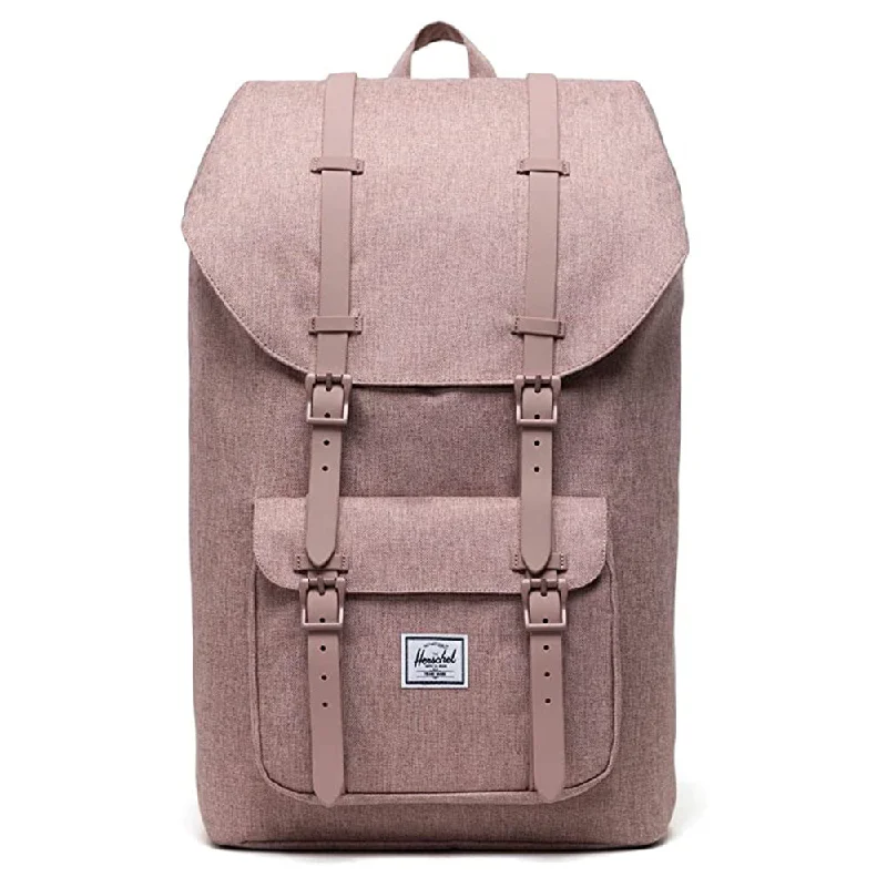 camping multi-tool for survival -Herschel Unisex Ash Rose Crosshatch One Size Little America Laptop Backpack - 10014-04885-OS