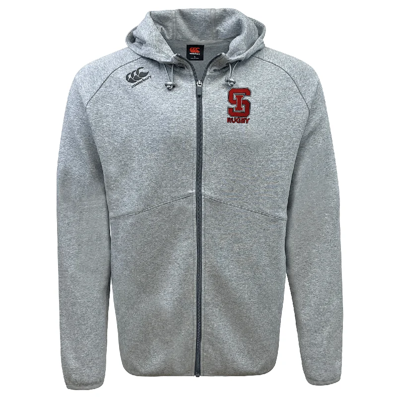 trekking pole for mountain hikes -St. Ignatius Rugby Tempo Vapodri Full-Zip Hoodie by Canterbury