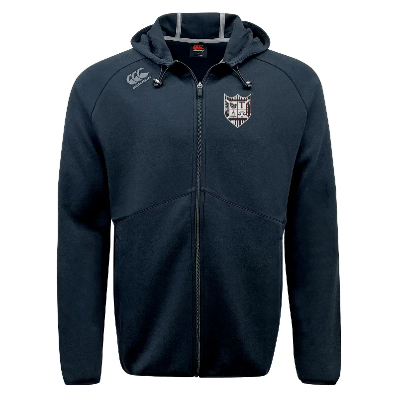 camping gear with durable materials -Troy University Rugby Tempo Vapodri Full-Zip Hoodie by Canterbury