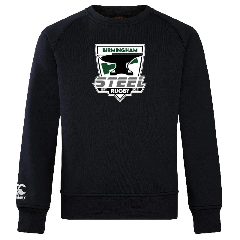 camping gear with durable materials -Birmingham Steel Rugby Club Crew Sweatshirt by Canterbury