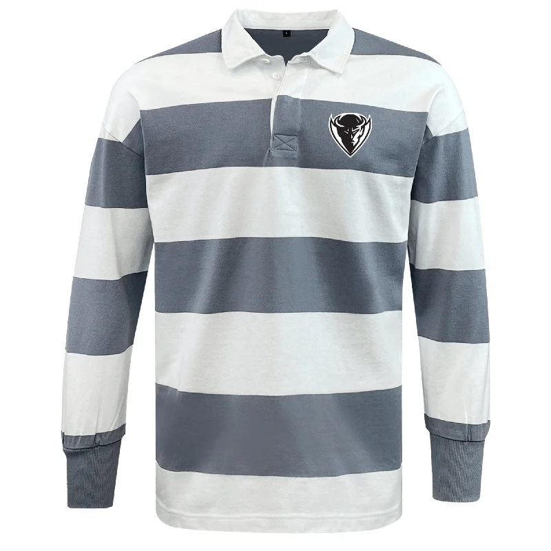 camping gear for remote locations -DePaul University Classic Long Sleeve Hooped Rugby Jersey