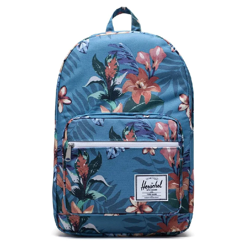 hiking boot with waterproof lining -Herschel Unisex Summer Floral Heaven Blue One Size Pop Quiz Backpack - 10011-03894-M