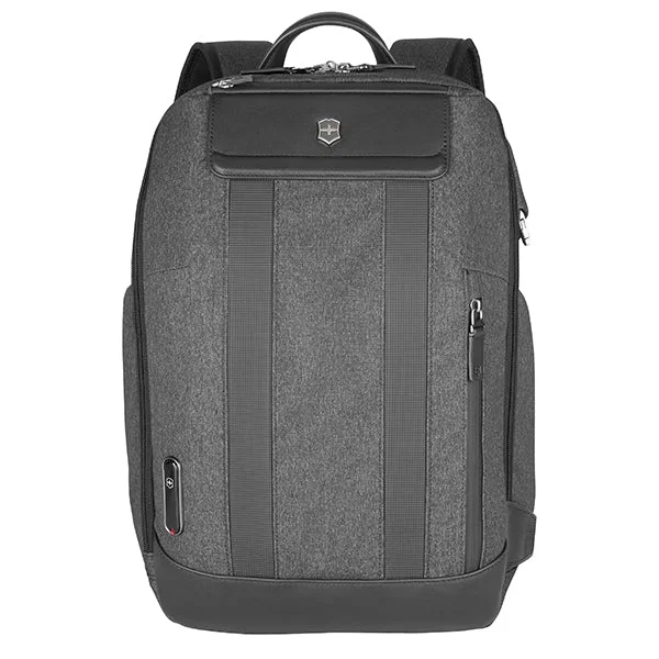 camping gear for remote locations -Victorinox Architecture Urban 2.0, City Backpack, 14" Laptop, 17 Litres, Melange Grey