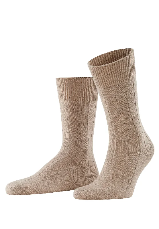 soft socks for sensitive feet -Lhasa Rib Sock Lhasa Rib Sock | Nutmeg Melange 14423-5410