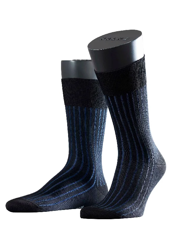 trendy dress socks for men -Shadow So Socks | Black 14648-3003