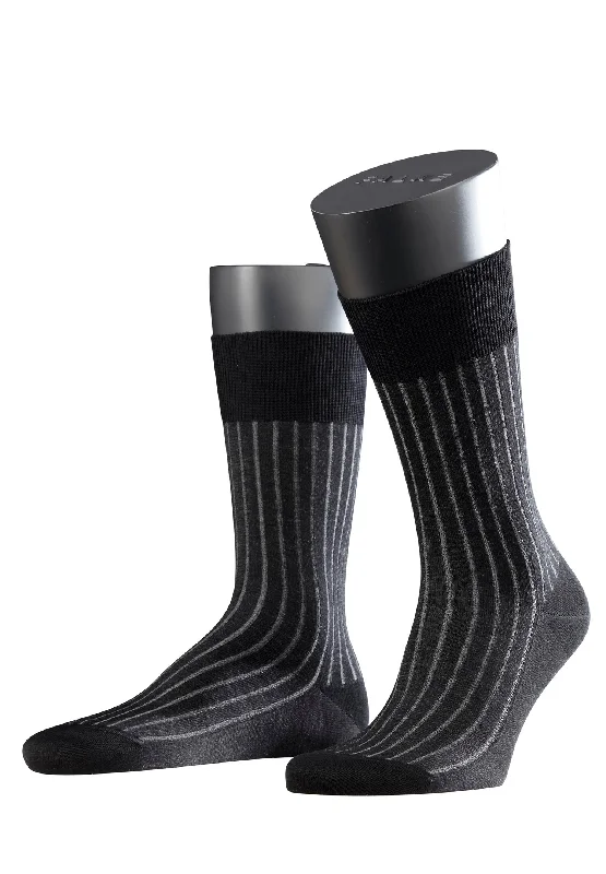 anti-bacterial socks for sports -Shadow So Socks | Black Grey 14648-3030