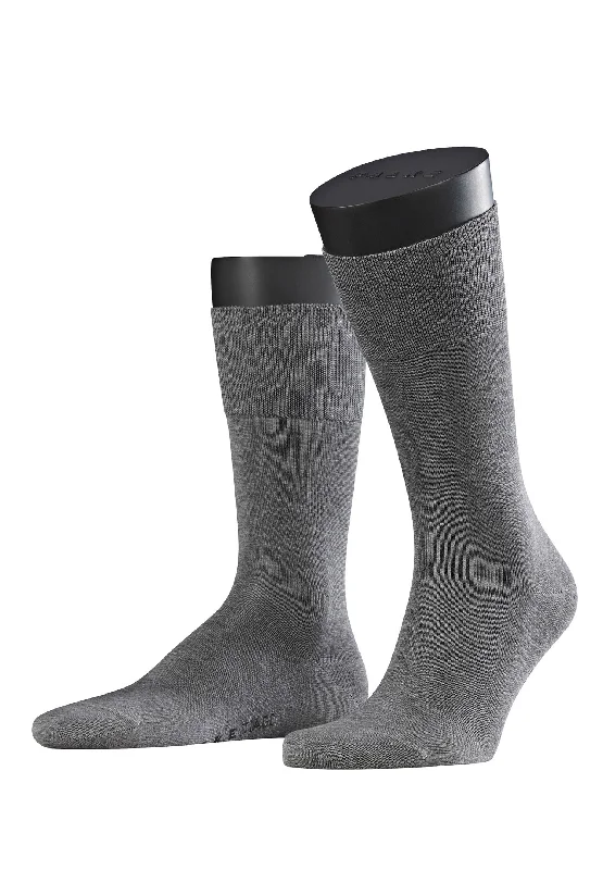 cotton socks for breathable comfort -Tiago Dress Sock Mens Mercerized Cotton Tiago Dress Sock | Light Greymel. 14662-3390