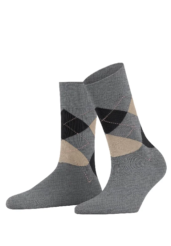 athletic socks for basketball -Sensitive Argyle So Socks | Light Greymel. 46039-3390