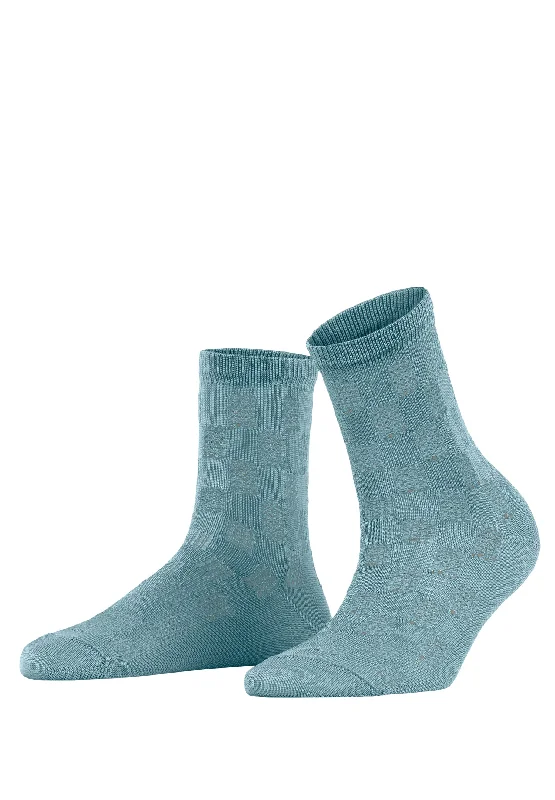 lightweight socks for warm weather -Purity Sso Short Socks | Powder Blue 46089-6248