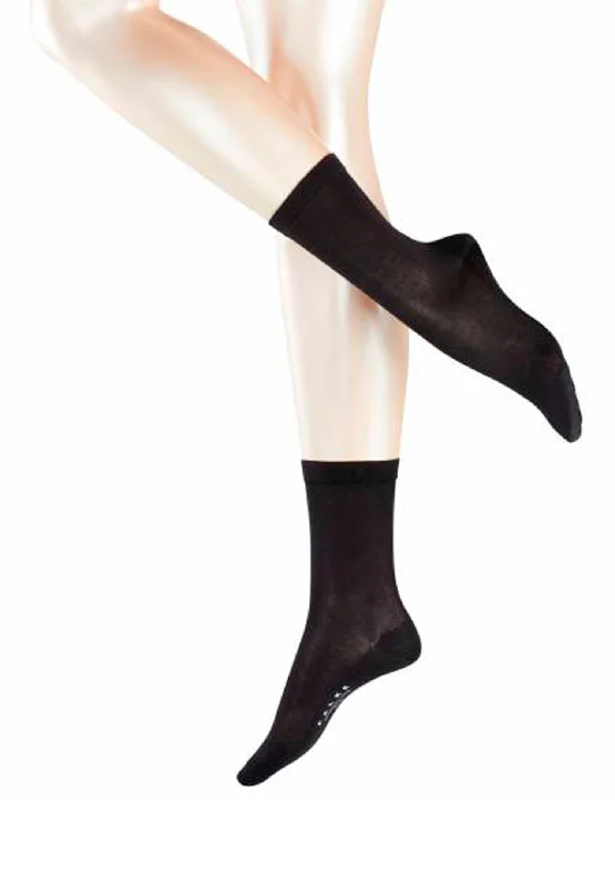 stylish running socks for men -Sensual Silk Sensual Silk Sock | Black 46288-3009