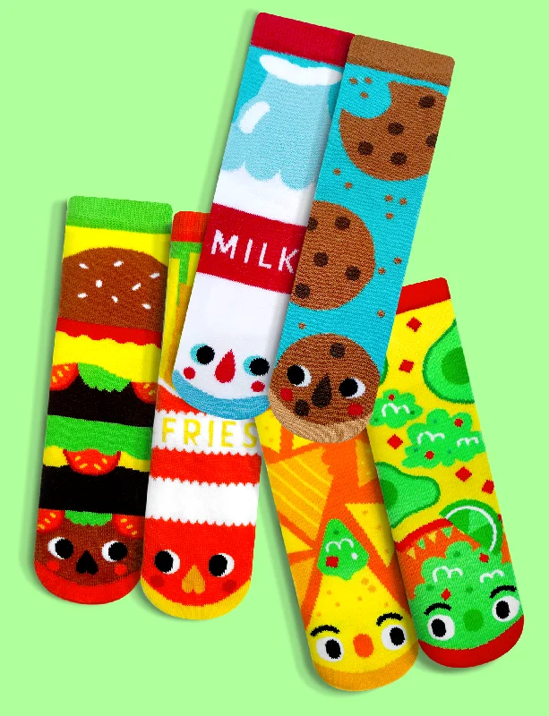 travel socks for long flights -FOODIE PARTY! Food Socks Party Pack (12, 24, or 48 Pairs)