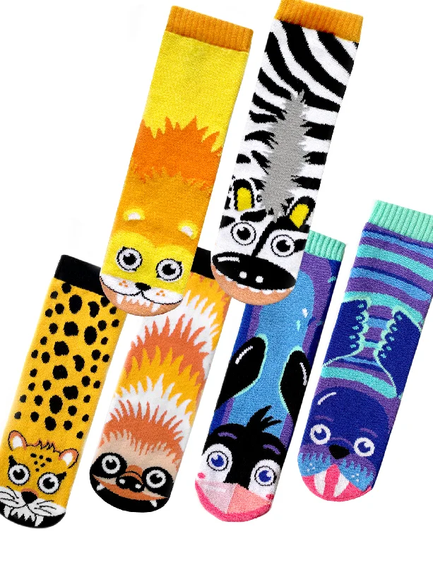 thick wool socks for extreme cold -GO WILD! ZOO SOCKS GIFT BUNDLE