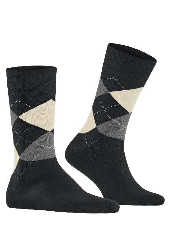 high-quality socks for luxury gifts -Sensitive Argyle So Socks | Moonshine Tiles 12535-3000