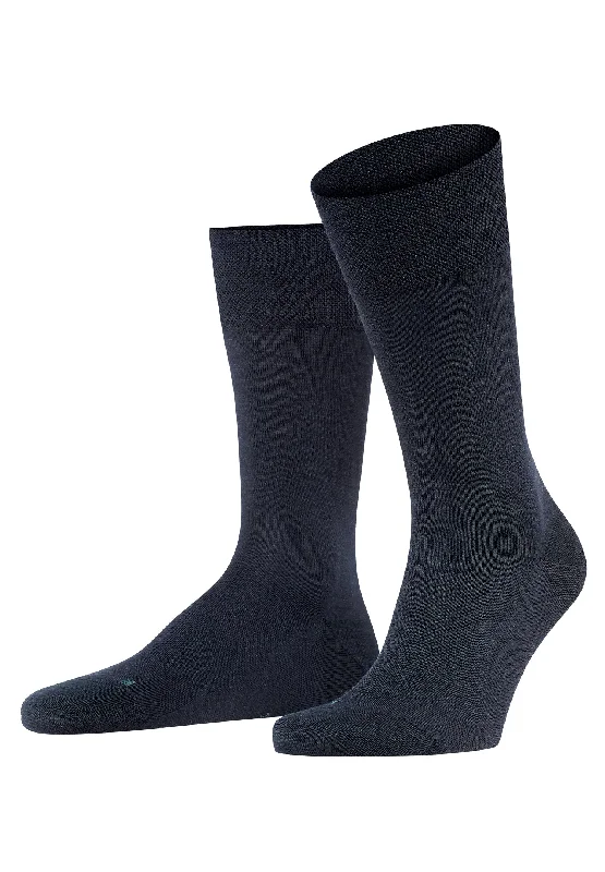 soft cushioned socks for running -Sensitive Berlin Socks | Blue 14448-6375