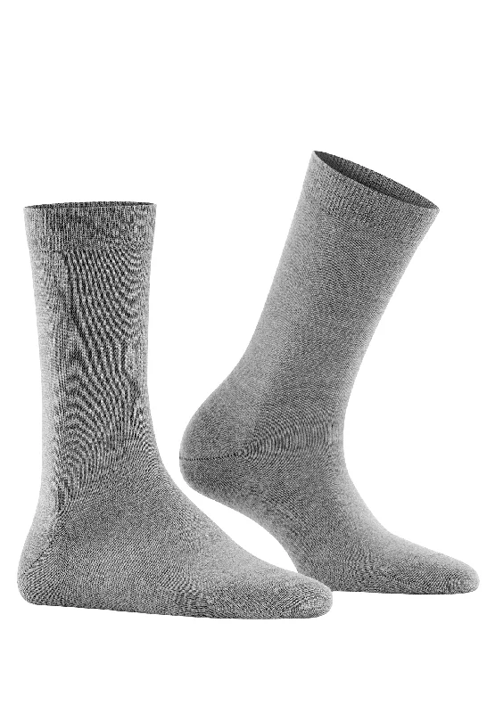 fashionable wool socks for winter -Softmerino Women's Softmerino Wool Sock | Light Grey Melange 47488-3830