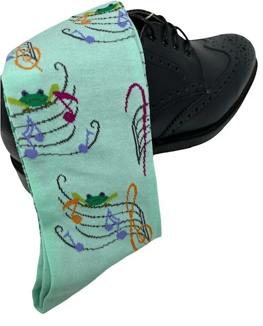 trendy dress socks for men -DMITRY "Rites Of Spring" Patterned Made in Italy Mercerized Cotton Socks