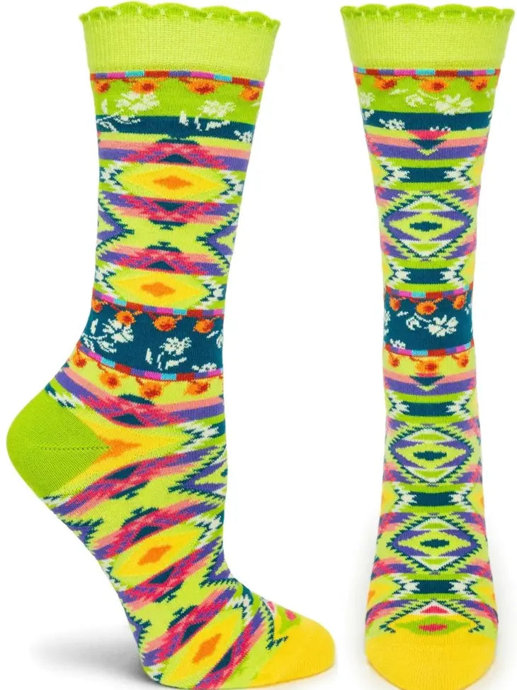 custom socks for promotions -Women's Patterned Mercerized Cotton Socks