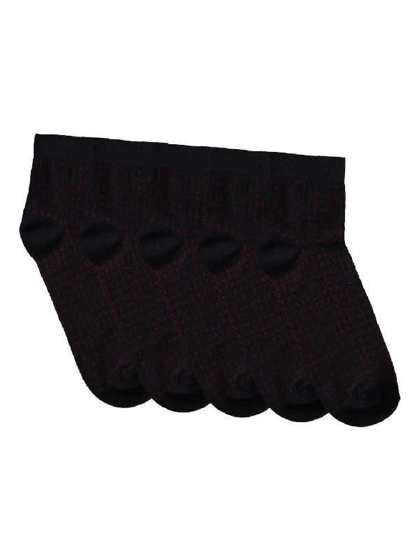 luxury socks for comfort -Men's Navy Blue Basic Ankle length Socks -Pack of 5