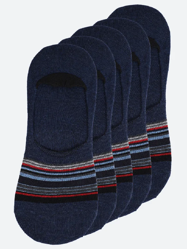 organic socks for eco-conscious wearers -Men Set of 5 Foot Length Navy Socks