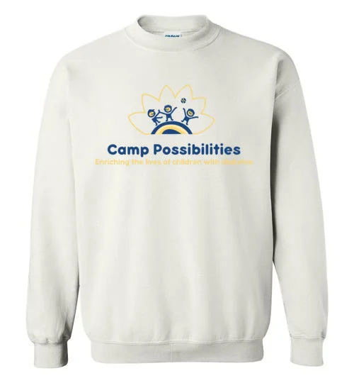 camping bug protection accessories-Camp Possibilities Gildan Crewneck Sweatshirt