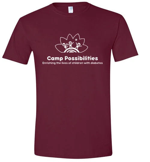 camping gear storage accessories-Camp Possibilities Gildan Softstyle Unisex T-Shirt