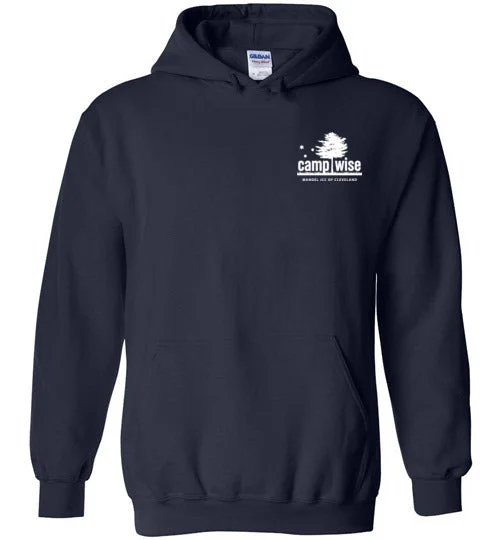 camping cooking accessories-Camp Wise Heavy Blend Hoodie - Navy