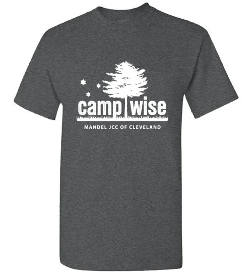 camping portable grill set accessories-Camp Wise Short Sleeve Short Sleeve T-Shirt - Dark Heather