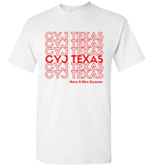 camping storage bag accessories-CYJ Texas Heavyweight Short-Sleeve - Shopping Bag Logo